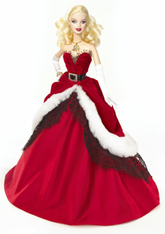 christmas barbie 2007