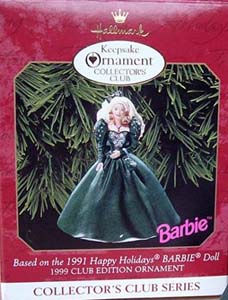 1991 holiday barbie
