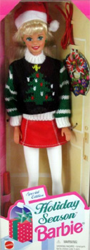 barbie christmas 1996