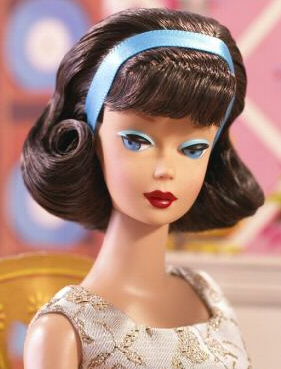 vintage brunette barbie