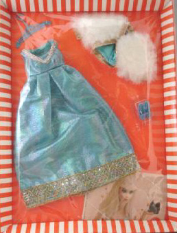 vintage barbie blue dress