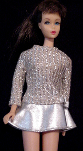 barbie silver dress