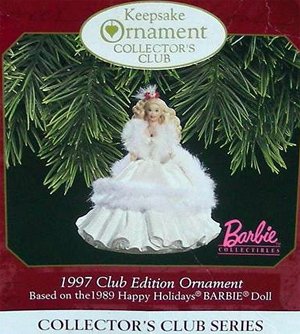 Nachtvlek Richtlijnen scheuren 1989 Holiday Barbie Ornament