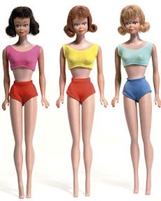 barbie and midge doll case 1963