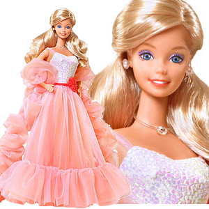 barbie peach dress