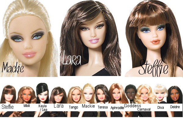barbie dolls through the years