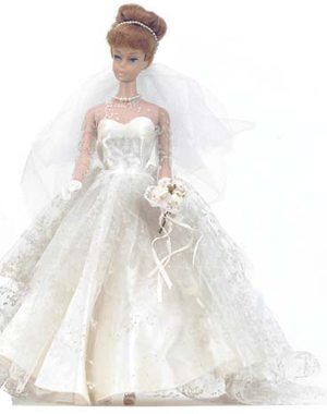bridal barbie dress