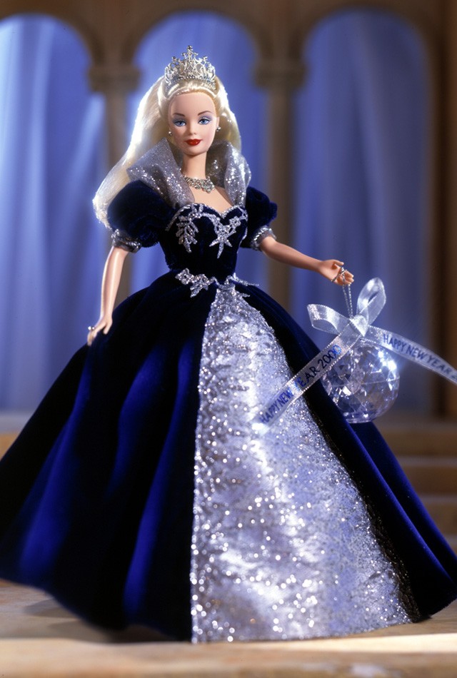 christmas barbies through the years