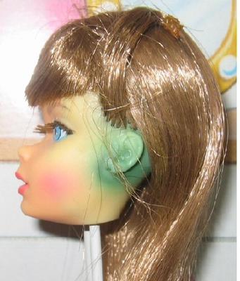 barbie doll head earrings