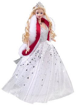 holiday celebration barbie 2001 value